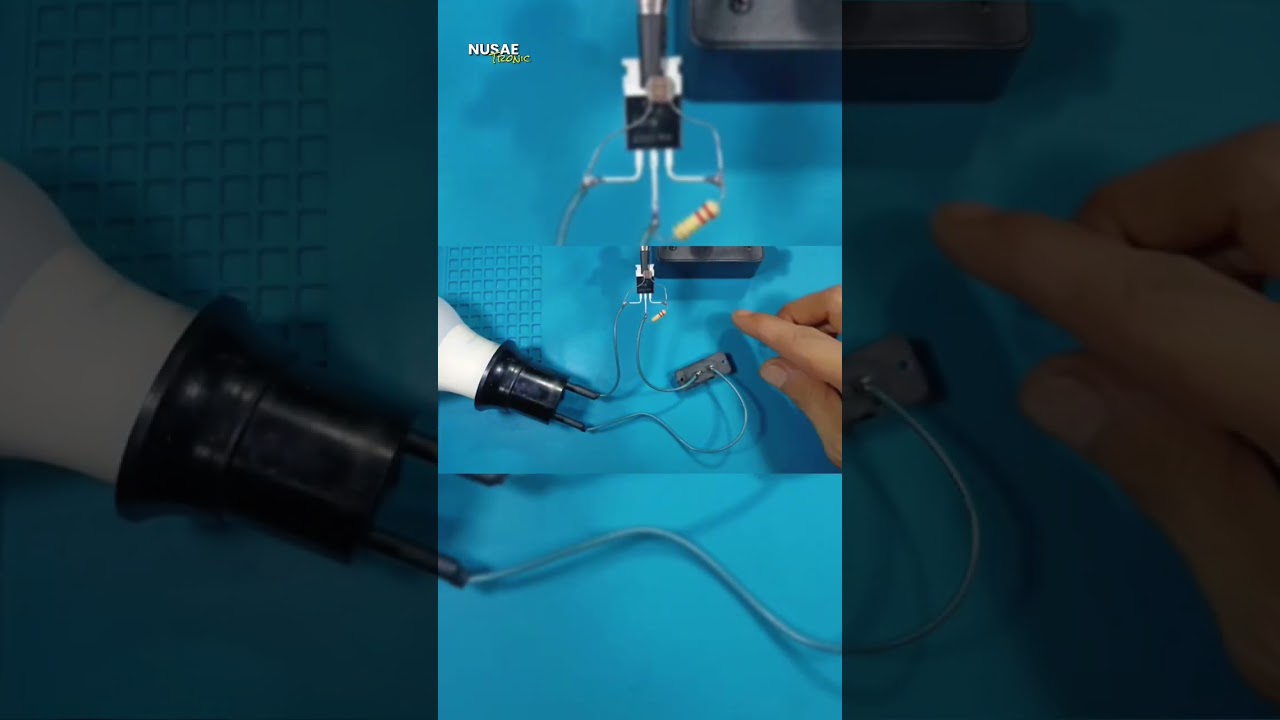 Cara membuat lampu sensor cahaya otomatis #elektronika