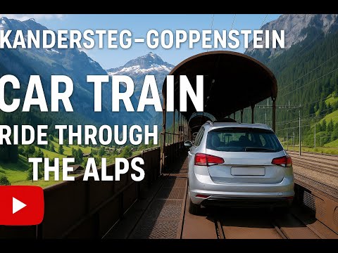 Kandersteg–Goppenstein Car Train Ride Through the Alps | Swiss Auto Transport Adventure
