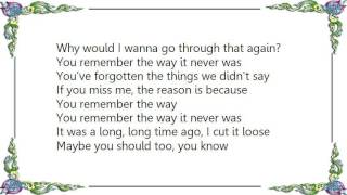 Kim Richey - The Way It Never Was Lyrics