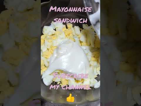 Mayonnaise sandwich Recipe/eggs & bread 🍞 by cooking time #cookingtime #easytocook #chinesedish