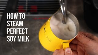 How to steam silky soy milk