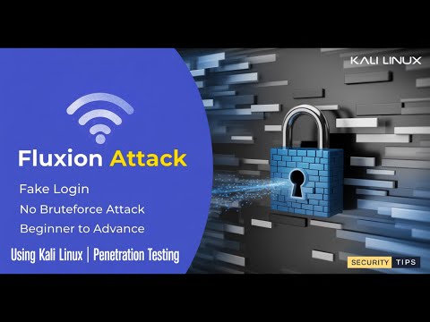 Fluxion WiFi Hacking Explained ⚠️ Fake Login Page Attack | Kali Linux