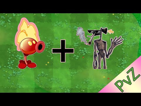 Plants vs Zombies Fusion Hack Animation ( Siren Head vs FIRE Pea)