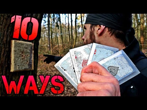 10 Ways HOW To Throw STEEL Throwing Cards (Easiest Tutorial in the World)
