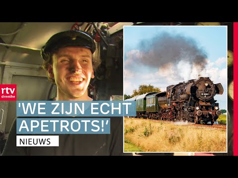 Duitse stoomlocomotief volledig gerestaureerd en maakt eerste testrit | RTV Drenthe
