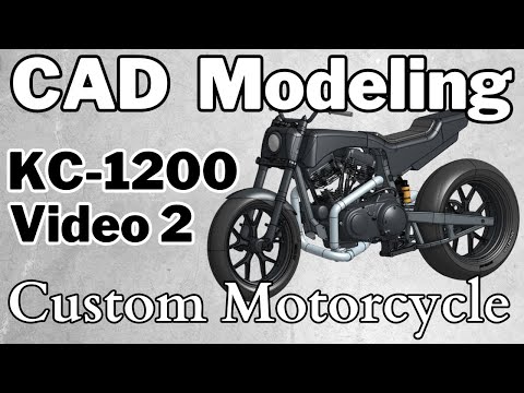 CAD Modeling / Start to Finish / Custom Motorcycle / KC-1200 / KULLYCO