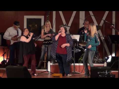 April Sanders at the Gladewater Opry 6 25 16 Those Memories with Melissa Evans and Gina Ivy