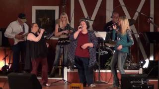 April Sanders at the Gladewater Opry 6 25 16 Those Memories with Melissa Evans and Gina Ivy
