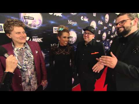 Heino, Chriz, Jakob Maarup & Ayoe rød løber The Voice '15