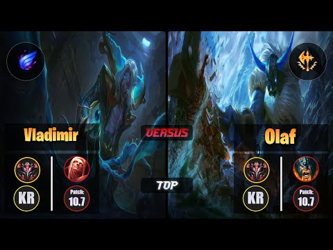 GrandMaster VLADIMIR [Phase Rush] (Top) VS  OLAF - Grandmaster KR Patch 10.7