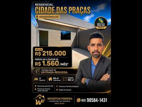 🏡✨ SUA CASA PRÓPRIA PODE ESTAR MAIS PERTO DO QUE VOCÊ IMAGINA! #aparecidadegoiania #imoveisvenda