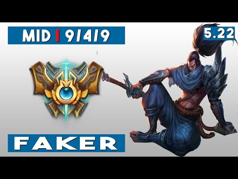 SKT T1 Faker | Yasuo vs Gangplank | Mid | Preseason 6 | Patch 5.22