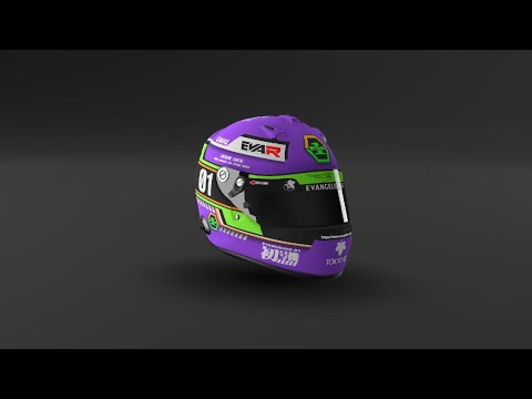 GT7 Evangelion 01 Helmet