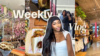 VLOG: Shopping for Valentines presents, gf dates, relaxing my hair, grocery shop ft She Said Yes
