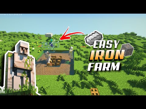 TwoSideCraft - Minecraft 1.20 Easy Iron Farm Tutorial - 1300 Iron/Hour