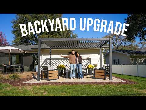 DIY Paver Patio + Pergola Build