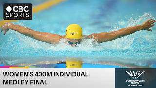 Women's 400m individual medley final featuring Ella Jansen on Day 4 of the Commonwealth Games