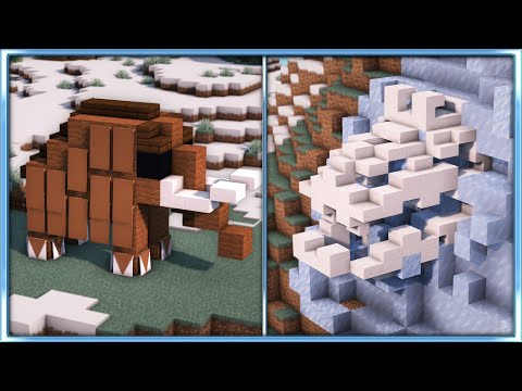 Minecraft | 10 Prehistoric Build Hacks and Ideas