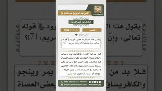 صورة 9235 - معنى الورود في قوله تعالى (وإن منكم إلا واردها) -  نور على الدرب