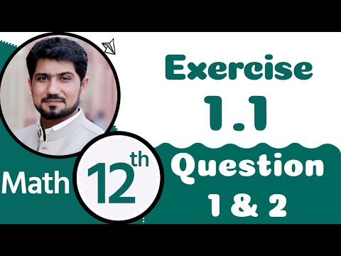 2nd Year Math, Ch 1, Exercise 1.1 Question no 1 & 2 - Function & its Domain - 12th Class Math