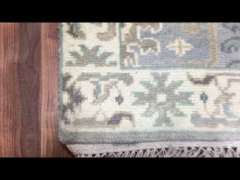 Purple and Beige Oushak Oriental Runner Rug 2'10X7'9 - AT 1163