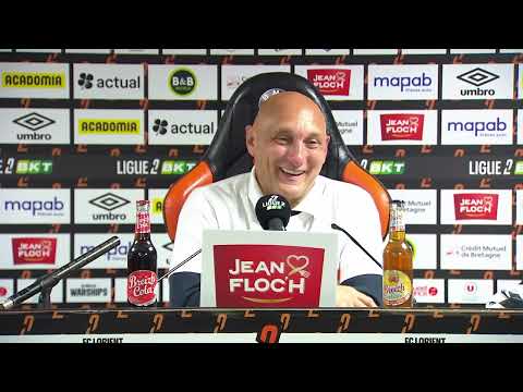 La conférence de presse d'Olivier Pantaloni après FC Lorient - FC Martigues (5-1). J34 Ligue 2 BKT