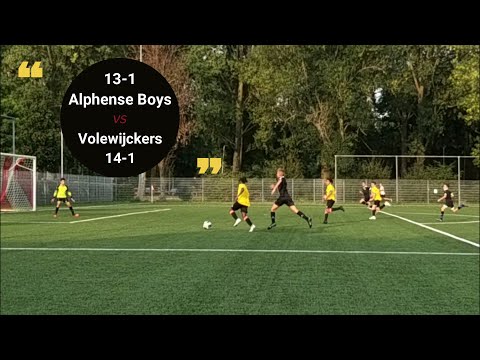 Oefenwedstrijd Alphense Boys 13-1 vs Volewijckers 14 -1