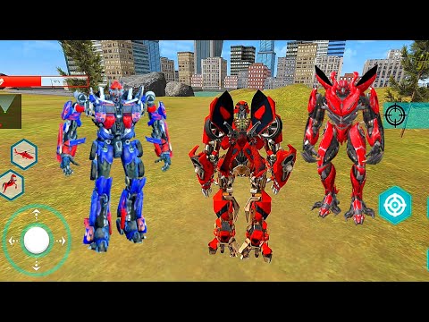 Helicopter Horse Robot Transform: Red Bumblebee Games 2023 - Android iOS Gameplay