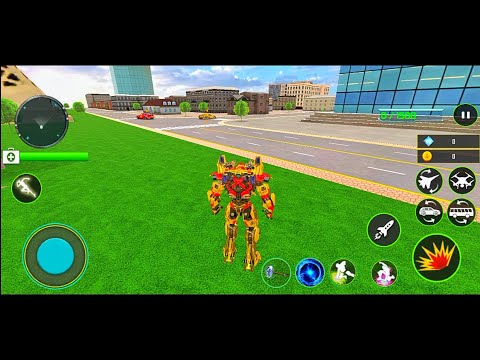 Drone Bus Robot Car Game - Trasforming Robot Games - Android Gameplay