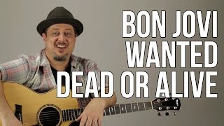 How To Play The Intro to Bon Jovi &quot;Wanted Dead or Alive&quot; Guitar Lesson
