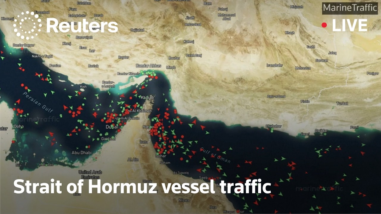 Video | LIVE: Vessel tracker shows Strait of Hormuz after US military strikes against Iran