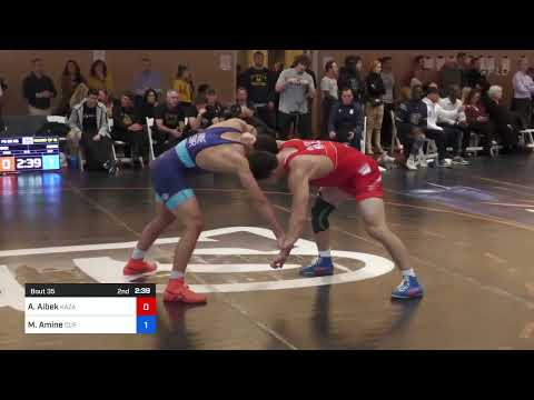 86 Kg Round Of 16 - Aitbekov Aibek, Kazakhstan Vs Myles Amine, Cliff Keen Wrestling Club 7de6