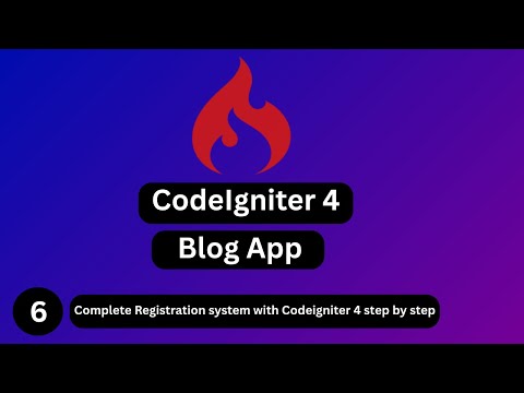#6 Complete CodeIgniter 4 Custom Registration System | Step-by-Step ...