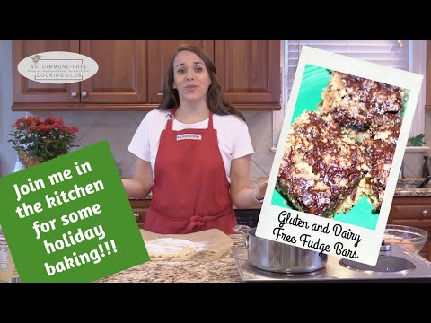 Gluten Free and Dairy Free Fudge Bars - a great Christmas Treat! (plus a little house tour)