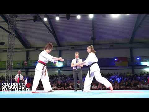 Natalia  Stachowicz vs Maryna Skamarokhova Final Women -60kg European Karate Kyokushin Championships