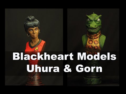 Blackheart Models Uhura and the Gorn