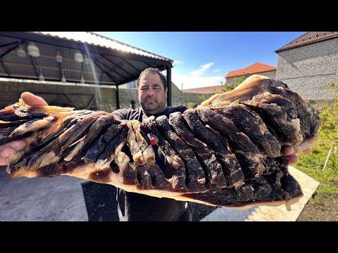 Chaban khinkal with dried meat  Mountain Recipe!!!