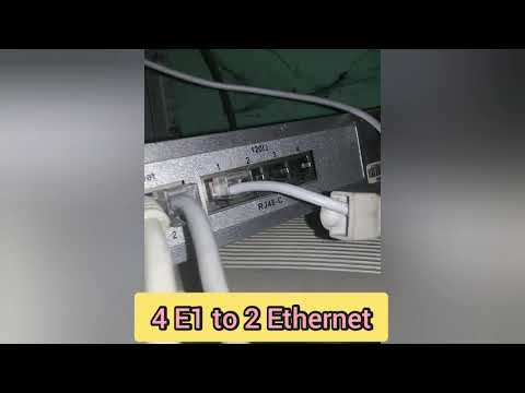 4 E1 to 2 Ethernet modem