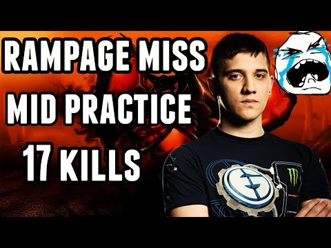 EG New Roster 2017 - Arteezy Shadow Fiend Gameplay - Mid Lane Practice