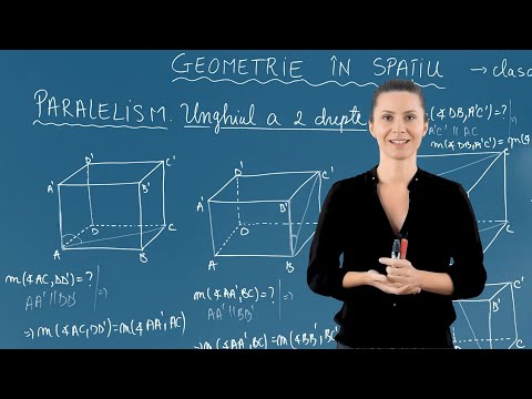 Unghiul a două drepte în spațiu- Clasa a VIII-a