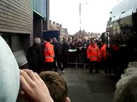 Tottenham Hotspur  team arrives at the hawthorns