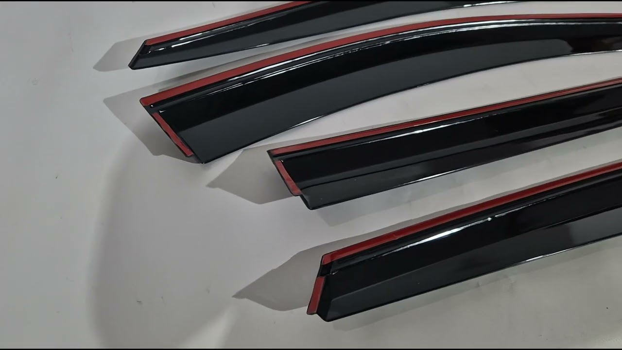 MG ZS 2017- рр. Вітровики з хромованим молдингом Niken Luxury (4 шт) Video 1