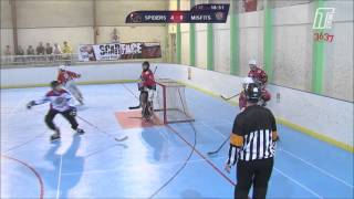 preview picture of video 'MLRH Jeux d'hiver 2012 - Rouen Spiders vs BRHA Misfits'