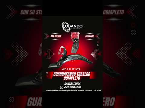¡Calidad y Estilo para tu Moto! 🏍️ | Obando MotoRepuestos Managua