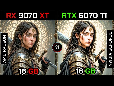 RX 9070 XT VS RTX 5070 Ti + Ryzen™ 7 9800X3D : TEST IN 20 GAMES