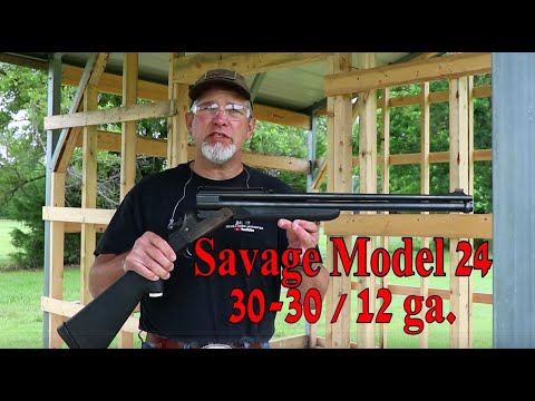 Savage Model 24, combination 30-30 and 12 gauge hunting or survival gun