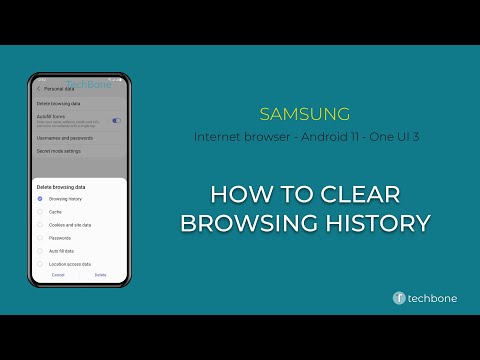 How to Clear Browsing history - Samsung Internet [Android 11 - One UI 3]