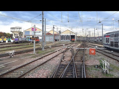 Sortie du dépôt d'Achères vers Cergy le Haut en Z6400