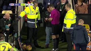 A Norwich fan replaces the referee (Football/soccer) video