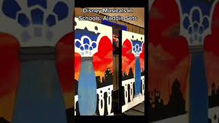Aladdin Sets 🪔 #shorts #art #disney #artteacher #sets #creative #painting #theatre #aladdin #jasmine